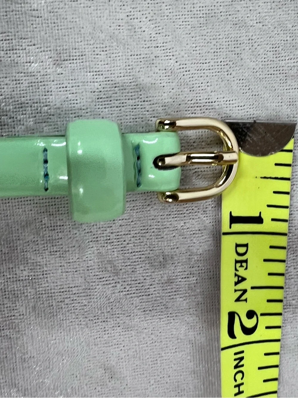 J. Crew Belt Mint Green Size S Skinny 1/2" Wide - Picture 9 of 13